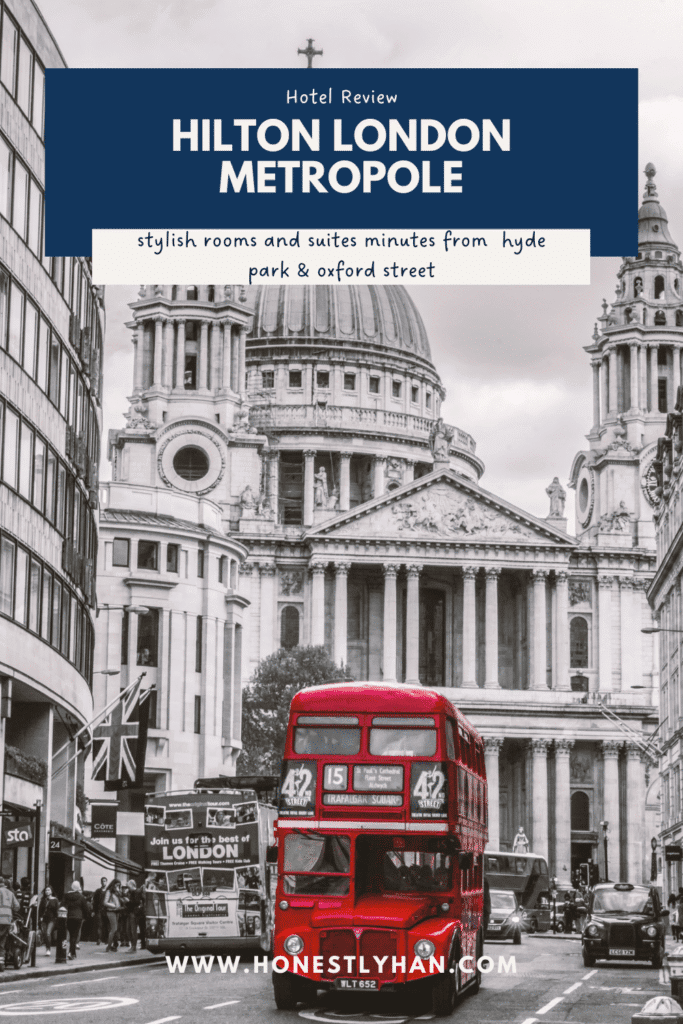 photo of a london red bus with st pauls cathedral in the background with text over the photo with the title of the blog post